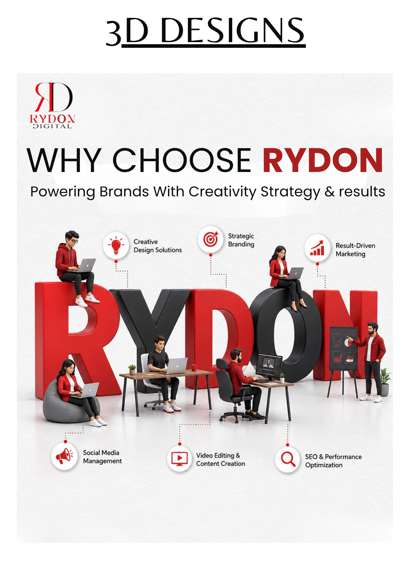 Rydon Digital Dimensional 3D Typography